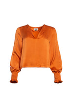 Load image into Gallery viewer, Giggle silk blouse / orange