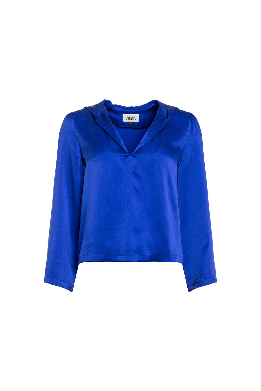 Dinah silk blouse / royal blue