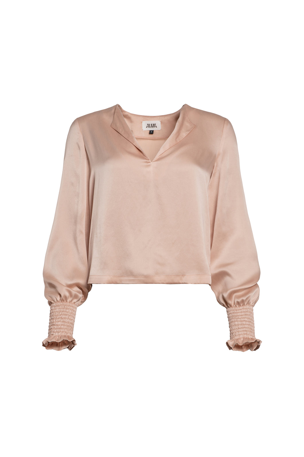 Giggle silk blouse / champagne