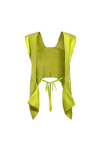 Load image into Gallery viewer, Cascade silk top / lime
